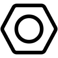 Hardware Nut Icon from Ultimate Regular Set