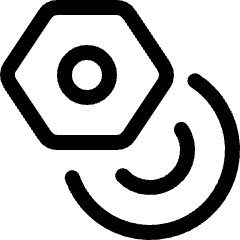 Hardware Nuts 1 Icon from Ultimate Regular Set