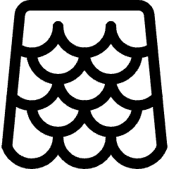 Material Tile Roof 1 Icon from Ultimate Regular Set