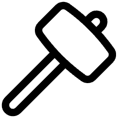 Tools Hammer Icon from Ultimate Regular Set