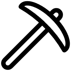 Tools Pickaxe Icon from Ultimate Regular Set