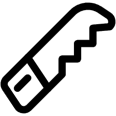 Tools Wood Saw Icon from Ultimate Regular Set