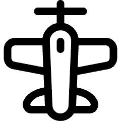 Aircraft Military Plane 2 Icon from Ultimate Regular Set