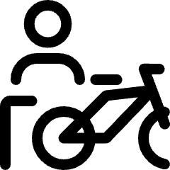 Bicycle Person Icon from Ultimate Regular Set