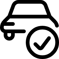 Car Actions Check Icon from Ultimate Regular Set