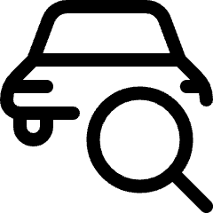 Car Actions Search Icon from Ultimate Regular Set
