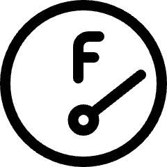 Car Dashboard F Icon from Ultimate Regular Set
