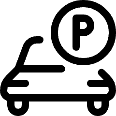 Parking P Icon from Ultimate Regular Set