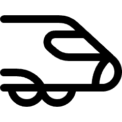 Railroad Fast Train Icon from Ultimate Regular Set
