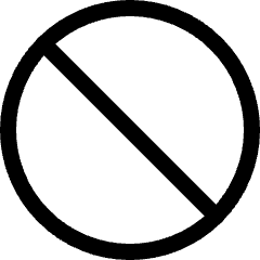 Road Sign Banned Icon from Ultimate Regular Set