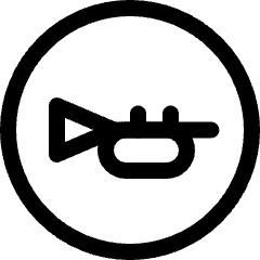 Road Sign Horn Icon from Ultimate Regular Set