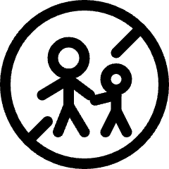 Road Sign No Pedestrian Crossing Icon from Ultimate Regular Set