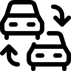 Transportation Ticket Car Transfer 1 Icon from Ultimate Regular Set