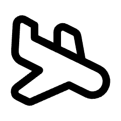 Plane Land Icon from Ultimate Regular Set