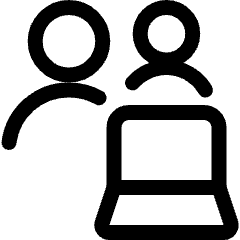 Multiple Actions Laptop Icon from Ultimate Regular Set