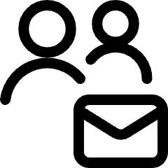 Multiple Actions Mail Icon from Ultimate Regular Set