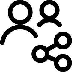 Multiple Actions Share 2 Icon from Ultimate Regular Set