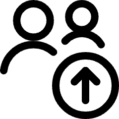 Multiple Actions Upload Icon from Ultimate Regular Set