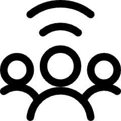 Multiple Users Wifi Icon from Ultimate Regular Set