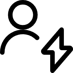 Single Neutral Actions Flash Icon from Ultimate Regular Set