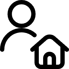 Single Neutral Actions Home Icon from Ultimate Regular Set