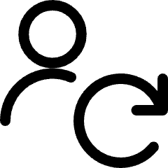 Single Neutral Actions Sync Icon from Ultimate Regular Set
