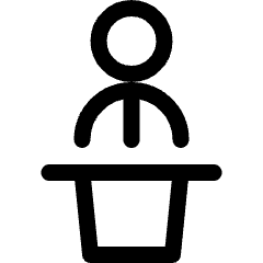 Single Man Podium Icon from Ultimate Regular Set