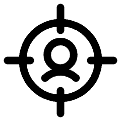 Single Neutral Aim Icon from Ultimate Regular Set