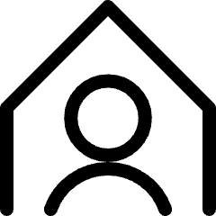 Single Neutral Home Icon from Ultimate Regular Set