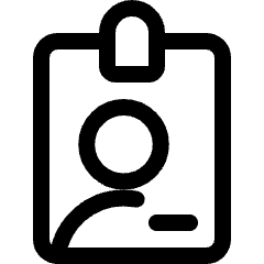 Single Neutral Id Card 2 Icon from Ultimate Regular Set