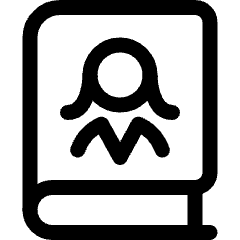 Single Woman Book Icon from Ultimate Regular Set