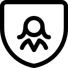 Single Woman Shield Icon from Ultimate Regular Set