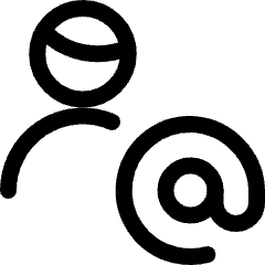 Single Man Actions Address Icon from Ultimate Regular Set