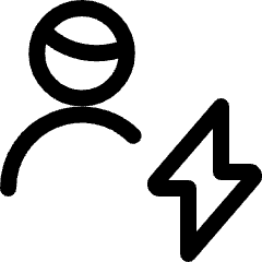 Single Man Actions Flash Icon from Ultimate Regular Set