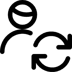 Single Man Actions Refresh Icon from Ultimate Regular Set