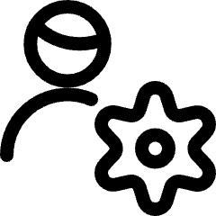 Single Man Actions Setting Icon from Ultimate Regular Set
