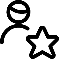Single Man Actions Star Icon from Ultimate Regular Set