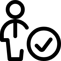 Single Man Actions Check 1 Icon from Ultimate Regular Set