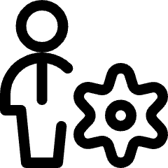 Single Man Actions Setting Icon from Ultimate Regular Set
