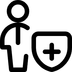 Single Man Actions Shield Icon from Ultimate Regular Set