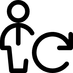 Single Man Actions Sync Icon from Ultimate Regular Set