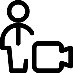 Single Man Actions Video Icon from Ultimate Regular Set