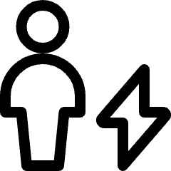 Single Neutral Actions Flash Icon from Ultimate Regular Set