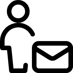 Single Neutral Actions Mail Icon from Ultimate Regular Set