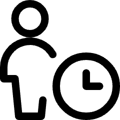 Single Neutral Actions Time Icon from Ultimate Regular Set