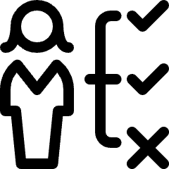 Single Woman Actions Process Icon from Ultimate Regular Set