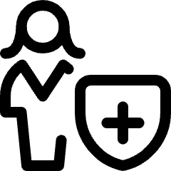 Single Woman Actions Shield Icon from Ultimate Regular Set