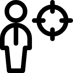 Single Man Aim Icon from Ultimate Regular Set