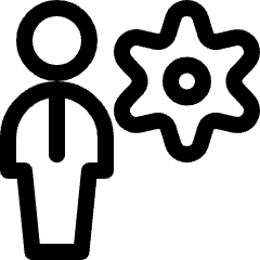 Single Man Setting Icon from Ultimate Regular Set