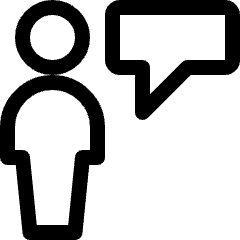 Single Neutral Chat Icon from Ultimate Regular Set